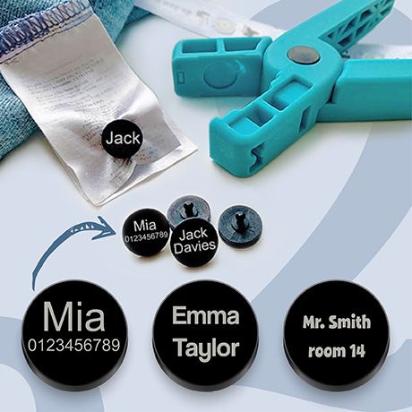 Name labels for school clothes - name tags for school clothes