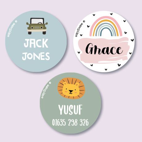 Name Stickers and Tags for Kids