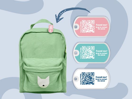Lost & Found QR tags for bags and keys - Easy2Name