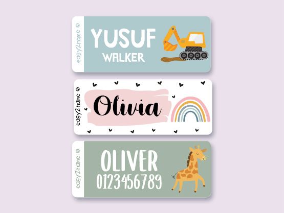 Name stamps for clothes and belongings - Stikets